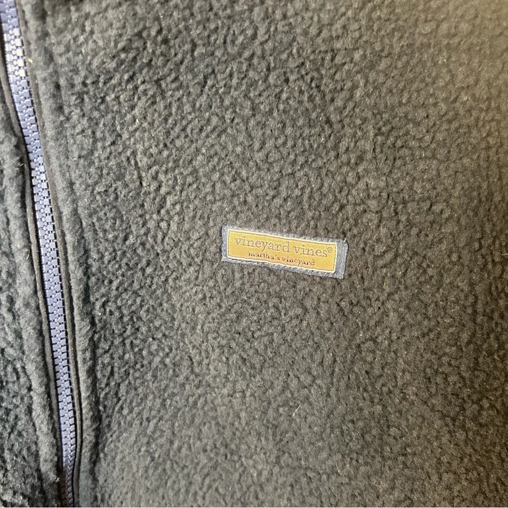 Vineyard Vines Women’s Navy Blue Sherpa Half-Zip Pullover, Size Small